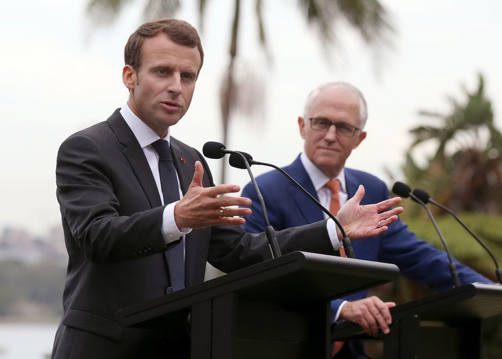 Tổng thống Pháp gây ‘bão’ vì gọi vợ Thủ tướng Úc ‘ngon lành’ - Ảnh 1.