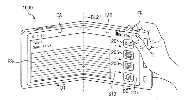Thêm hình ảnh rò rỉ về chiếc điện thoại gập màn hình của Samsung - Ảnh 1.