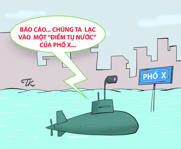 Hí họa Sài Gòn mùa... tụ nước - Ảnh 6.