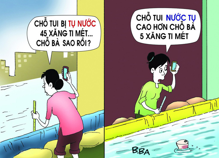 Hí họa Sài Gòn mùa... tụ nước - Ảnh 3.