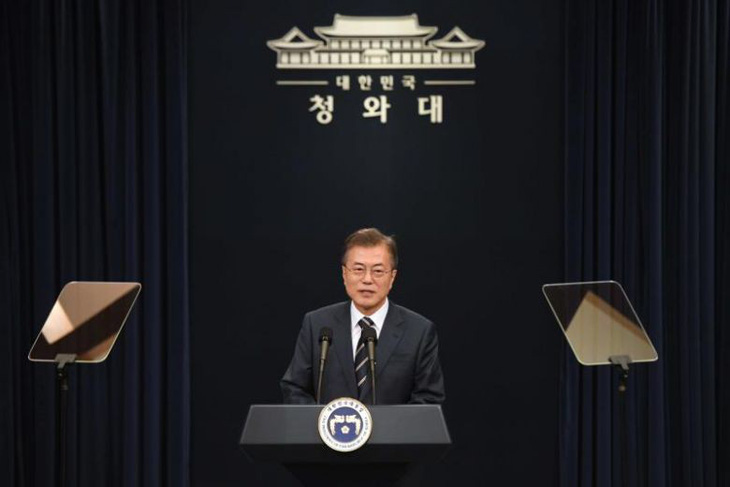 Tổng thống Hàn Quốc điện đàm với ông Trump trước cuộc gặp Mỹ - Triều - Ảnh 1.