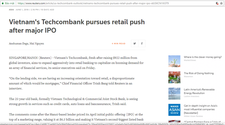 Techcombank tiếp tục đẩy mạnh mảng bán lẻ sau khi lên sàn - Ảnh 1.