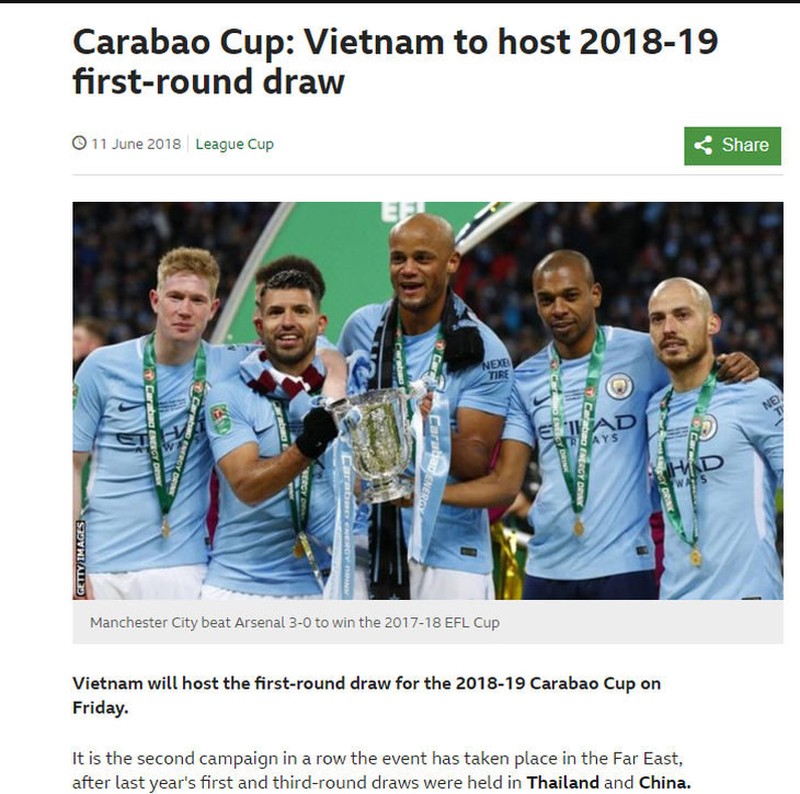 Việt Nam tổ chức bốc thăm vòng 1 Cúp Liên đoàn Anh 2018-2019 - Ảnh 1.