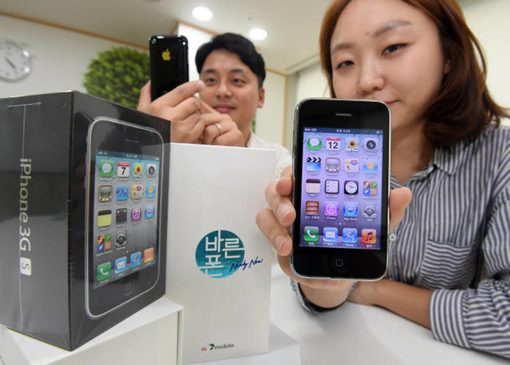 iPhone 3GS ‘mới tinh’ mở bán lại tại Hàn Quốc - Ảnh 1.