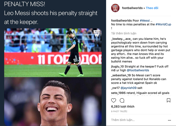Đá hỏng penalty, Messi bị chế ảnh thành... Miss - Ảnh 7.
