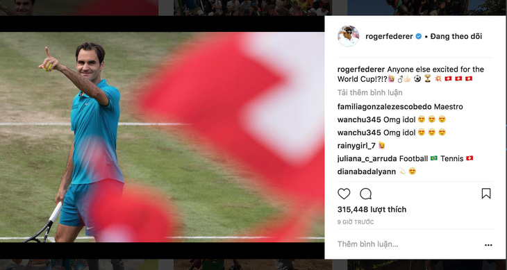Roger Federer, Người phán xử sống cùng World Cup - Ảnh 1.