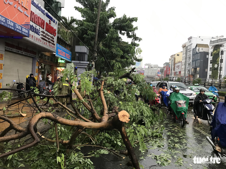 Sài Gòn giờ mưa lớn không ngập mới lạ - Ảnh 6.