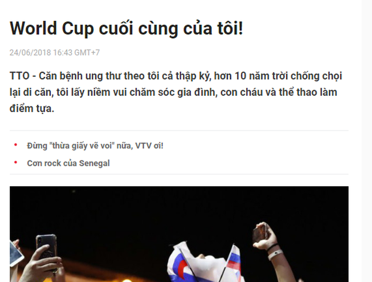 World Cup trong mắt tôi: Thư gửi anh Nam - Ảnh 1.