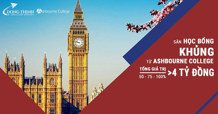 Du học Anh với “Kỳ thi học bổng 100% của trường Ashbourne College” - Ảnh 1.