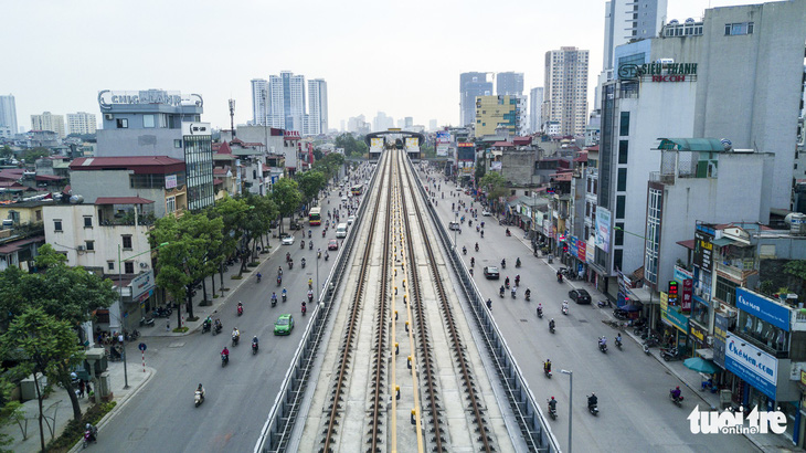 Tháng 8 sẽ chạy thử tàu đường sắt Cát Linh - Hà Đông - Ảnh 1.