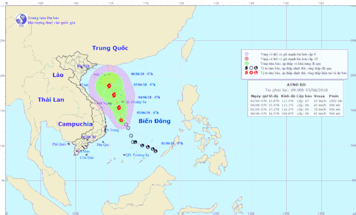 Áp thấp nhiệt đới ít ảnh hưởng trực tiếp đến đất liền Việt Nam - Ảnh 1.