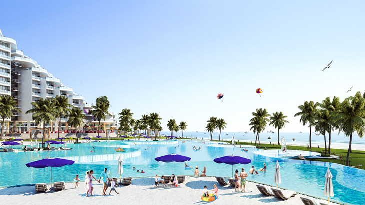Dự án có bể bơi dài nửa cây số bên bờ biển Bãi Dài, Cam Ranh - Ảnh 1.