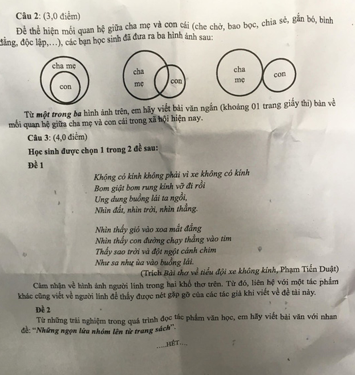 Rác thải nhựa vào đề thi lớp 10 môn văn tại TP.HCM - Ảnh 2.