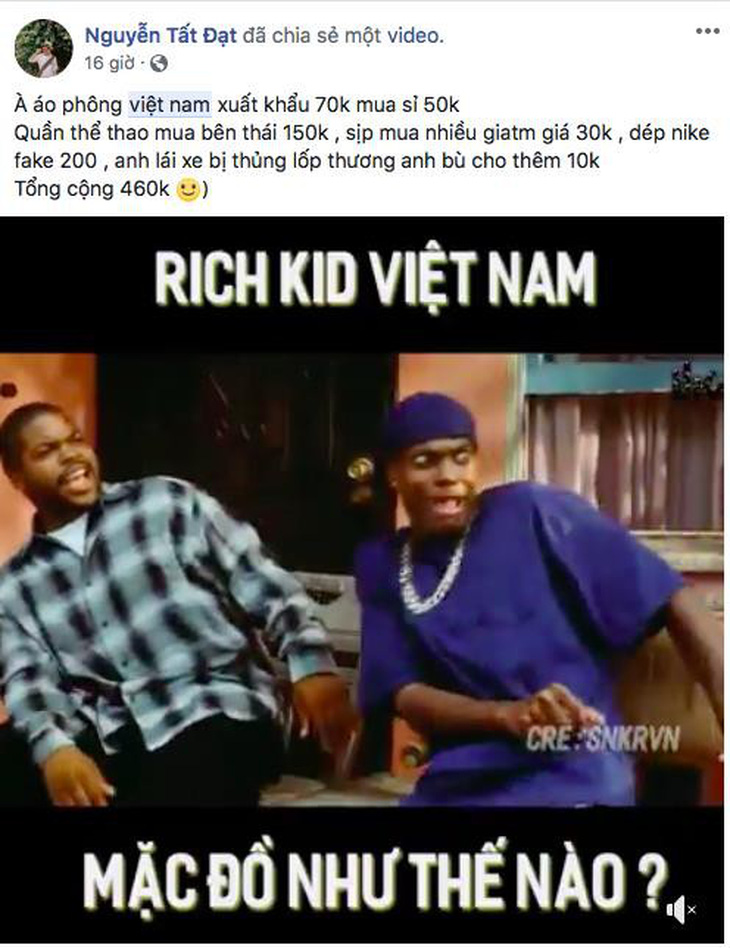 Ăn theo trào lưu Rich Kid, bạn trẻ đua nhau bóc giá quần áo - Ảnh 3.