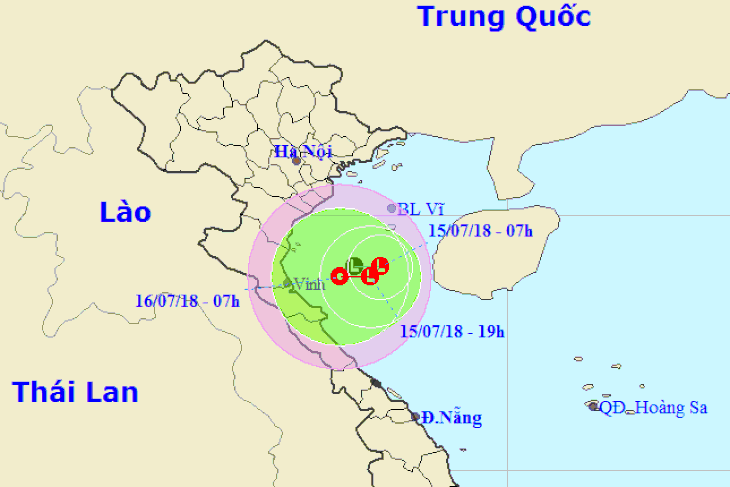 Áp thấp ngay trên vịnh Bắc Bộ, miền Bắc lo lũ quét, ngập lụt - Ảnh 1.