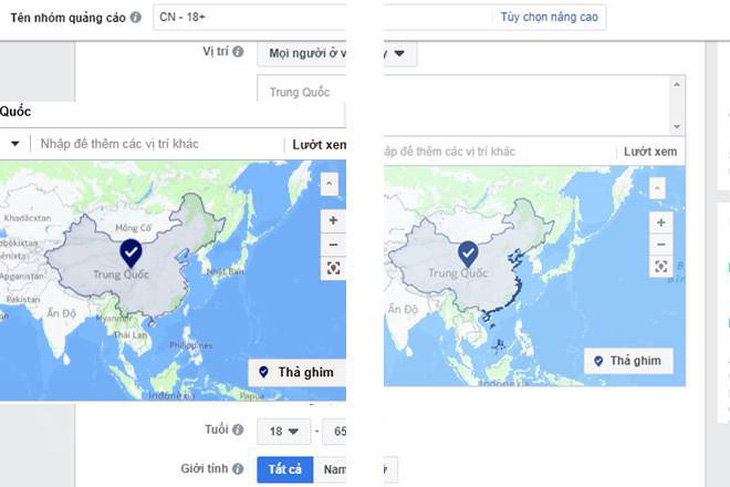 Facebook gỡ tên Tam Sa trên bản đồ Live - Ảnh 1.