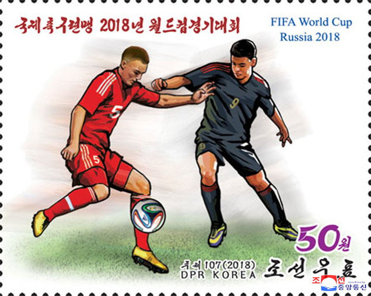 Triều Tiên phát hành bộ tem World Cup 2018 giá 2 tô phở 1 con tem - Ảnh 6.