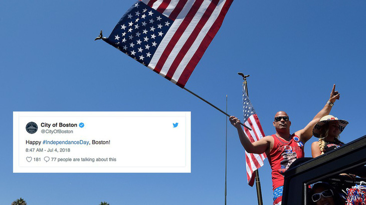 Twitter sai chính tả trong mã chủ đề mừng quốc khánh Mỹ - Ảnh 1.