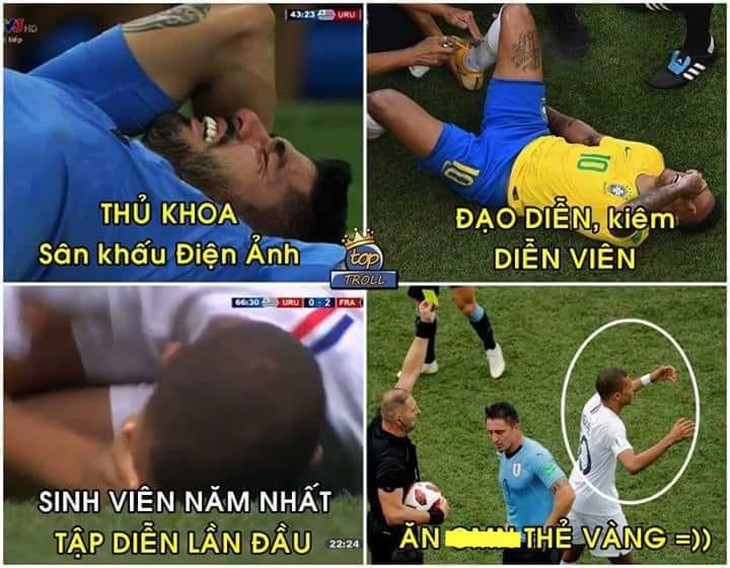 Thủ môn Uruguay, thiên tài Mbappe thành trò đùa của cư dân mạng - Ảnh 8.
