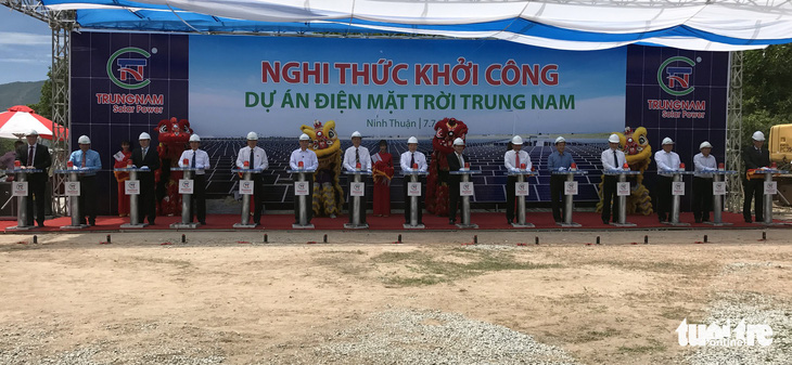 Khởi công dự án điện mặt trời lớn nhất Việt Nam - Ảnh 1.