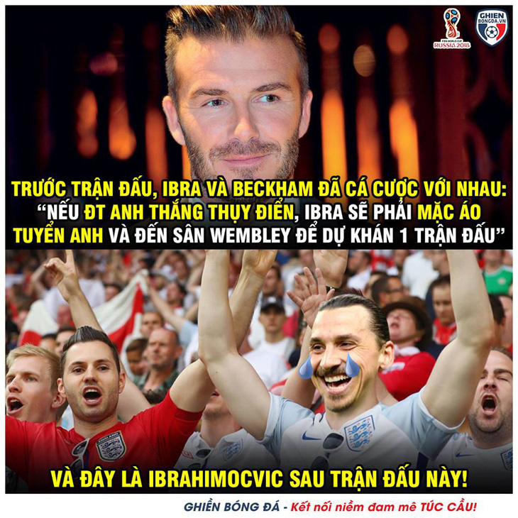 Anh thắng, dân mạng chờ Ibrahimovic mặc áo Tam sư đến Wembley - Ảnh 1.