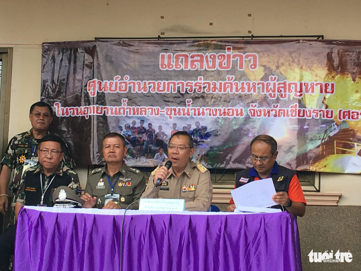Họp báo chiều 9-7 từ hang Tham Luang: Sẽ có tin tốt lành trong chiều nay - Ảnh 1.