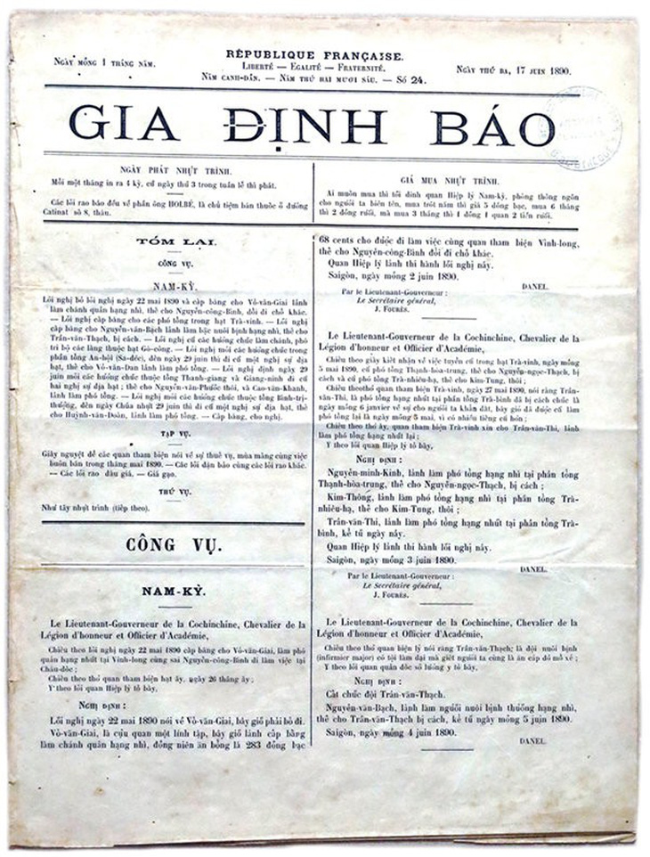 Người có công đầu với chữ quốc ngữ - kỳ 4: Nhà báo Trương Vĩnh Ký - Ảnh 3.