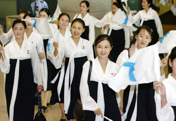 Ngắm binh đoàn mỹ nữ Triều Tiên trong các kỳ thể thao - Ảnh 1.
