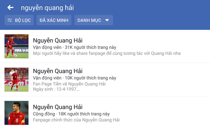 Gần 200 tài khoản giả Facebook cầu thủ, HLV U23 Việt Nam - Ảnh 1.