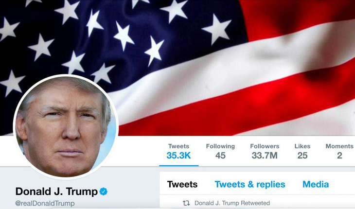 Những điều bất ngờ từ một năm Twitter của ông Trump - Ảnh 1.