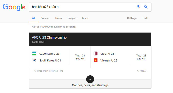 Google nói gì khi không cho U-23 Việt Nam vào bán kết? - Ảnh 1.