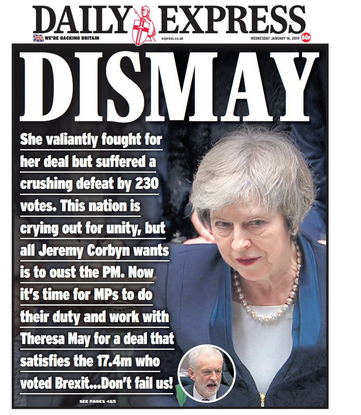 Báo Anh chỉ trích bà May sau thảm họa dự thảo Brexit - Ảnh 7.
