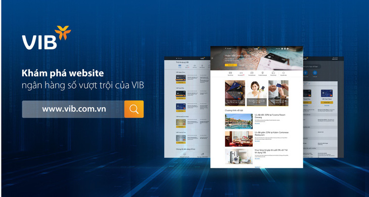 VIB giới thiệu website ngân hàng số hoàn toàn mới - Ảnh 1.