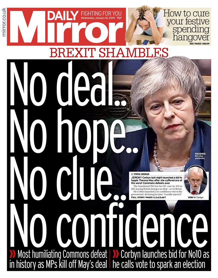 Báo Anh chỉ trích bà May sau thảm họa dự thảo Brexit - Ảnh 4.