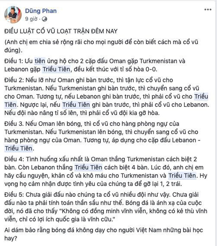 Cổ động viên Việt tặng trọng tài Oman dầu gội đầu và mời... ăn bún mắm - Ảnh 11.