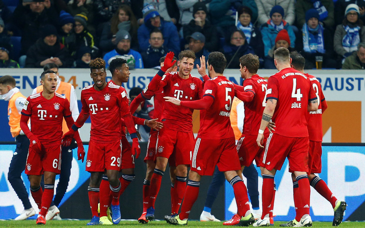 Thắng dễ Hoffenheim, Bayern gây sức ép lên Dortmund