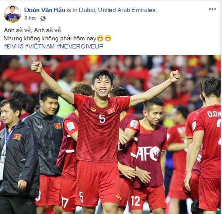 Cầu thủ Việt Nam trải lòng trên Facebook sau chiến thắng trước Jordan - Ảnh 3.