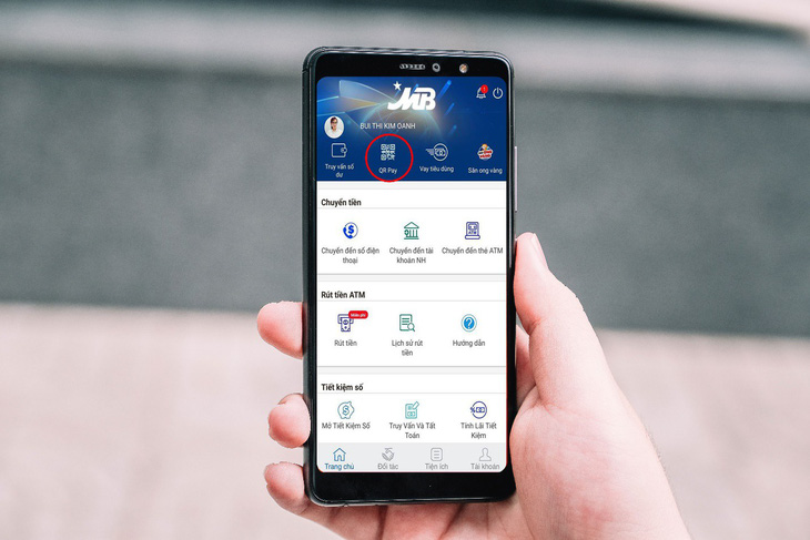 MB thêm tính năng QR Pay vào ứng dụng di động - Ảnh 1.
