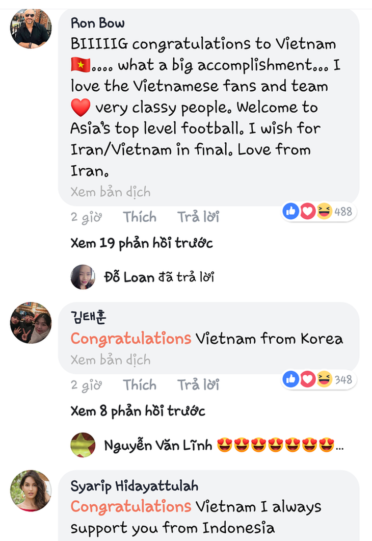 Dân mạng Hàn Quốc, Syria say mê chiến thắng của tuyển Việt Nam - Ảnh 1.