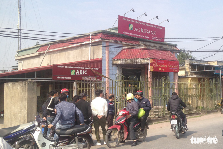 8 người bị thương trong vụ cướp ngân hàng tại Thái Bình - Ảnh 1.