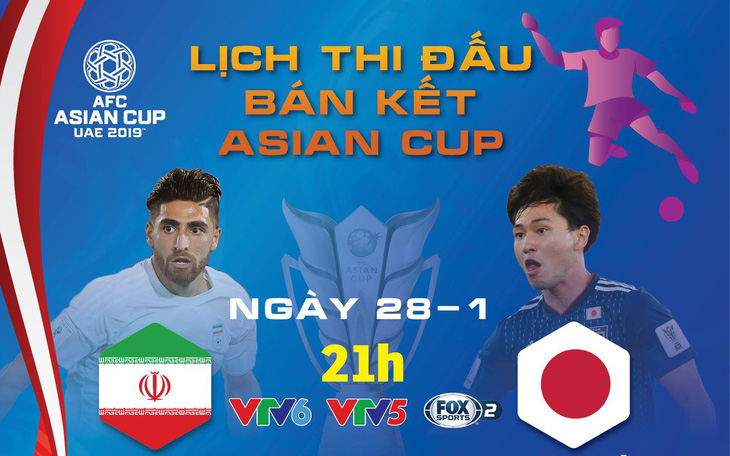Lịch truyền hình Asian Cup 2019 ngày 28-1: 
