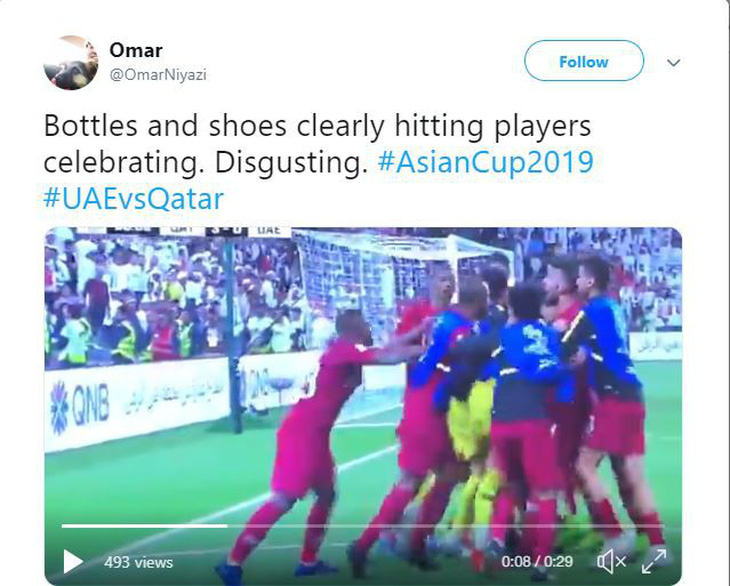 Chơi xấu và thua trận trước Qatar, UAE bị cộng đồng mạng công kích - Ảnh 1.