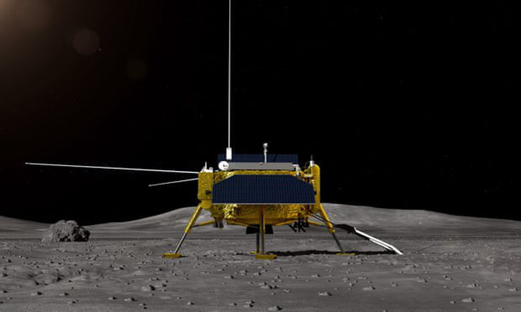 Tàu thăm dò Trung Quốc đáp xuống vùng tối Mặt trăng - Ảnh 1.