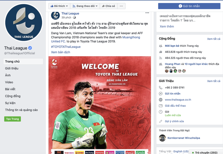 Thủ môn Đặng Văn Lâm sẽ khoác áo CLB Muangthong sau Asian Cup 2019 - Ảnh 2.