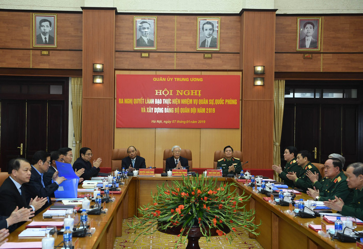 Tổng bí thư, Chủ tịch nước Nguyễn Phú Trọng chủ trì Hội nghị Quân ủy Trung ương - Ảnh 1.