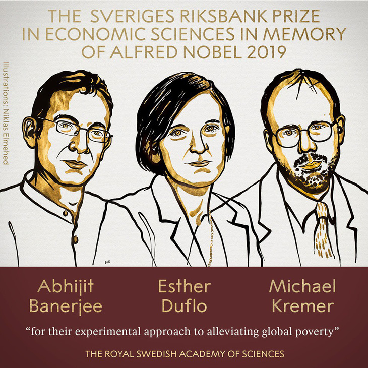 Nobel kinh tế 2019: vinh danh 3 nhà khoa học chống đói nghèo - Ảnh 1.