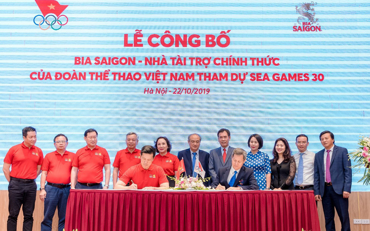 Bia Saigon tài trợ cho Đoàn thể thao Việt Nam tham dự SEA Games 30