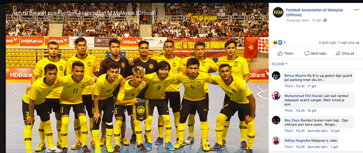 Thua futsal Việt Nam, CĐV Malaysia: Những môn thể thao dùng chân toàn thua Việt Nam - Ảnh 1.