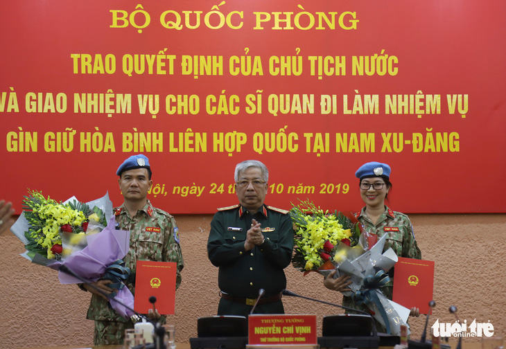 Nữ sĩ quan xinh đẹp của Việt Nam đi gìn giữ hòa bình tại Nam Sudan - Ảnh 1.