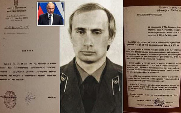 "Giải mật" hồ sơ điệp viên ông Putin thời làm cho KGB